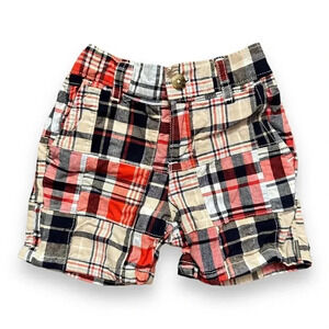 Janie & Jack | Infant Madras Shorts (6-12 mos)